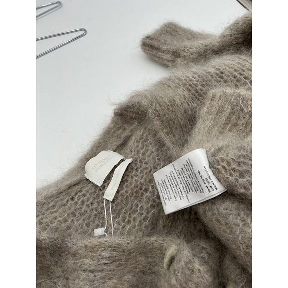 Citizens Of Humanity 'Padma' Beige Mohair Cable Cardigan Size S - Picture 4 of 4
